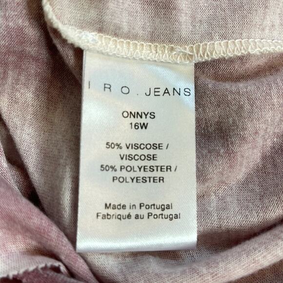 IRO  JEANS TIE DYE OPEN BACK‎ WITH BOW TIE T-SHIRT SIZE XS - Picture 7 of 7